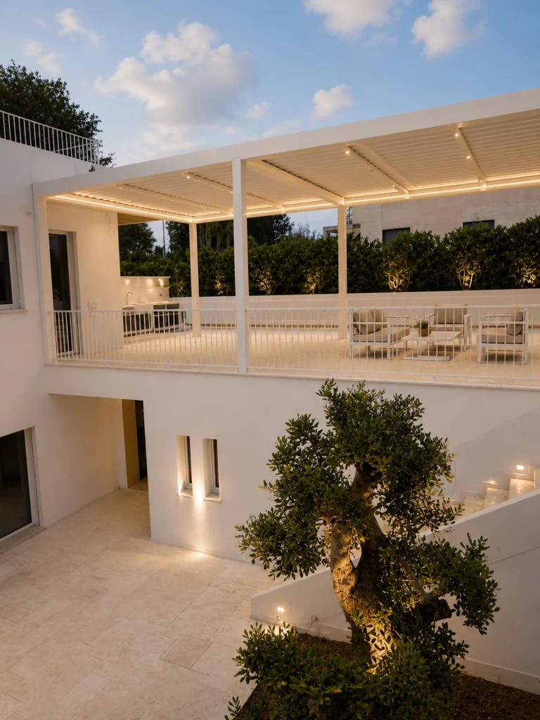 Copertura outdoor per struttura ricettiva Tensomax